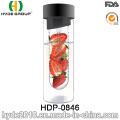 Botella plástica libre del infuser de la fruta de 600ml BPA de la venta caliente, botella del jugo de fruta de Tritan (HDP-0846)